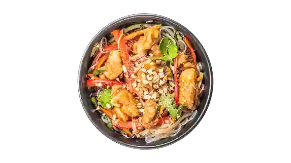 Страва Салат з холодною рисовою локшиною та куркою меню Bowl&Rice Салат з холодною рисовою локшиною та куркою меню Bowl&Rice