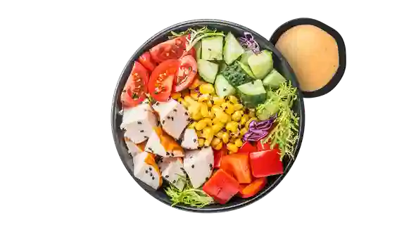 Страва Поке з копченою куркою меню Bowl&Rice Поке з копченою куркою меню Bowl&Rice