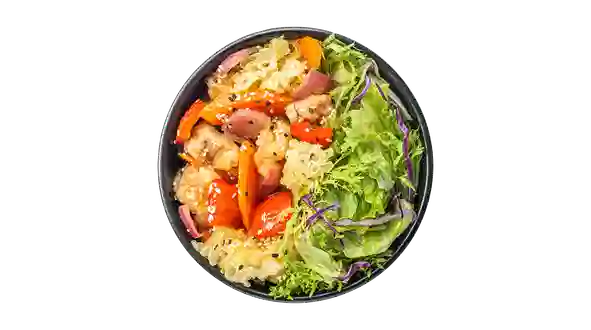 Страва Боул з куркою в кисло-солодкому соусі меню Bowl&Rice Боул з куркою в кисло-солодкому соусі меню Bowl&Rice